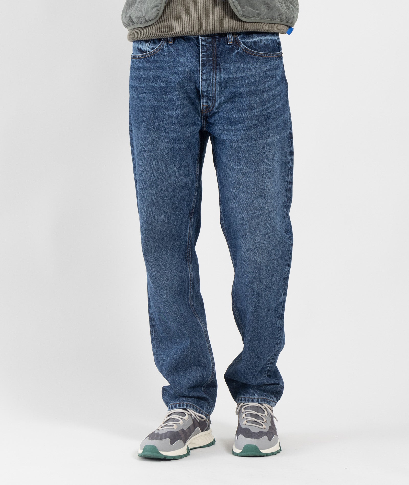 GARMENT PROJECT MAN Regular Five Pocket Jeans - Indigo Washed Jeans