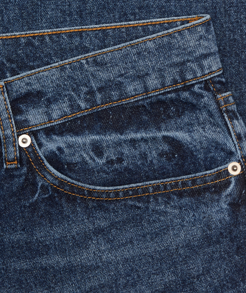 GARMENT PROJECT MAN Regular Five Pocket Jeans - Indigo Washed Jeans 550 Blue