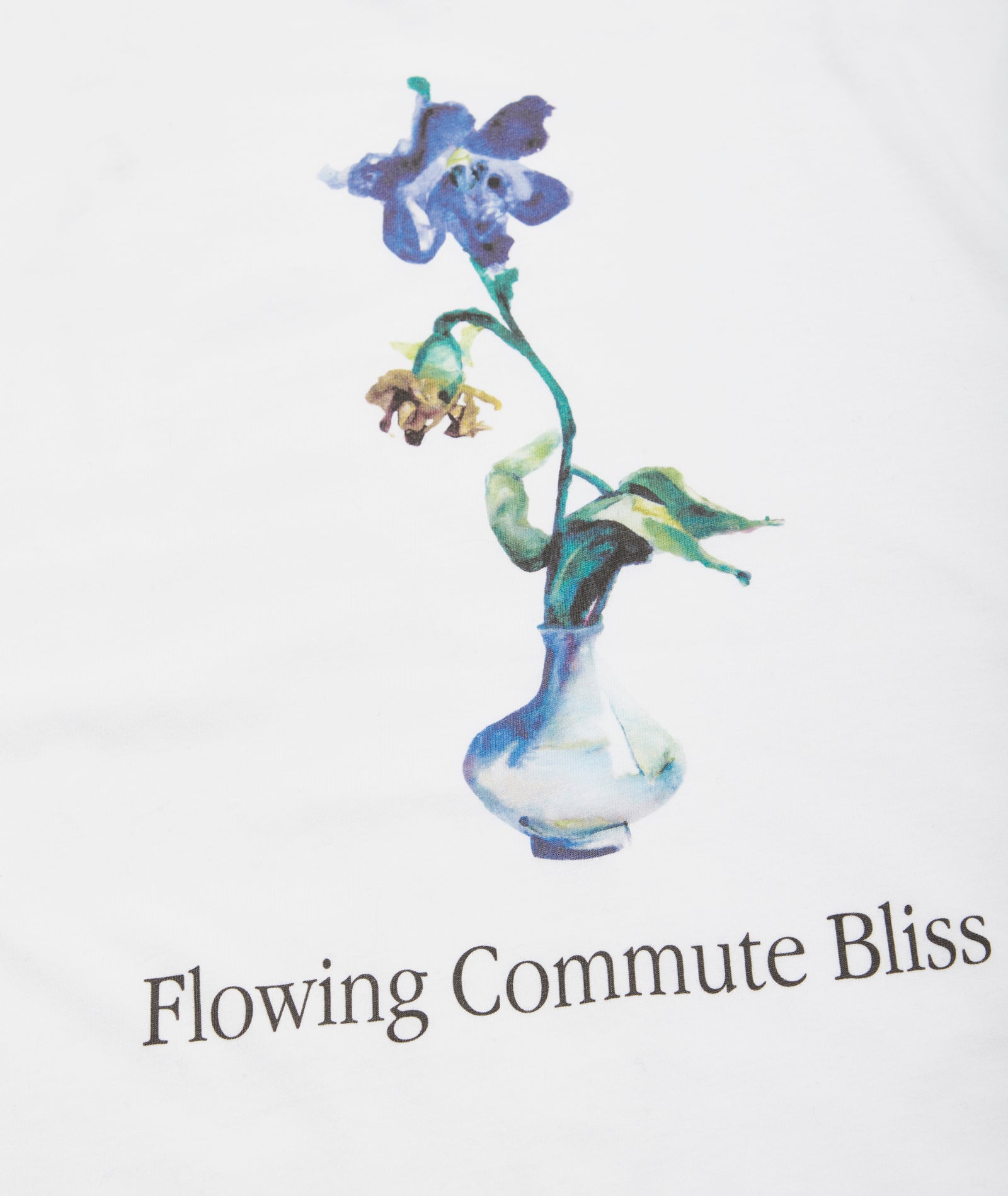 GARMENT PROJECT MAN Relaxed Fit Tee - White / Flowing Commute Bliss T-shirt 100 White