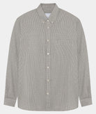 GARMENT PROJECT MAN Relaxed LS Button Down Shirt - Bone/Grey Check Shirt 401 Grey Check