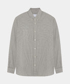 GARMENT PROJECT MAN Relaxed LS Button Down Shirt - Bone/Grey Check Shirt 401 Grey Check