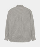 GARMENT PROJECT MAN Relaxed LS Button Down Shirt - Bone/Grey Check Shirt 401 Grey Check