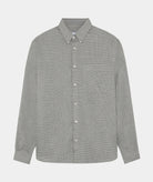 GARMENT PROJECT MAN Relaxed LS Button Down Shirt - Grey Check Shirt 401 Grey Check