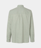 GARMENT PROJECT MAN Relaxed LS Shirt - Dusty Green Check Shirt 255 Dusty Green