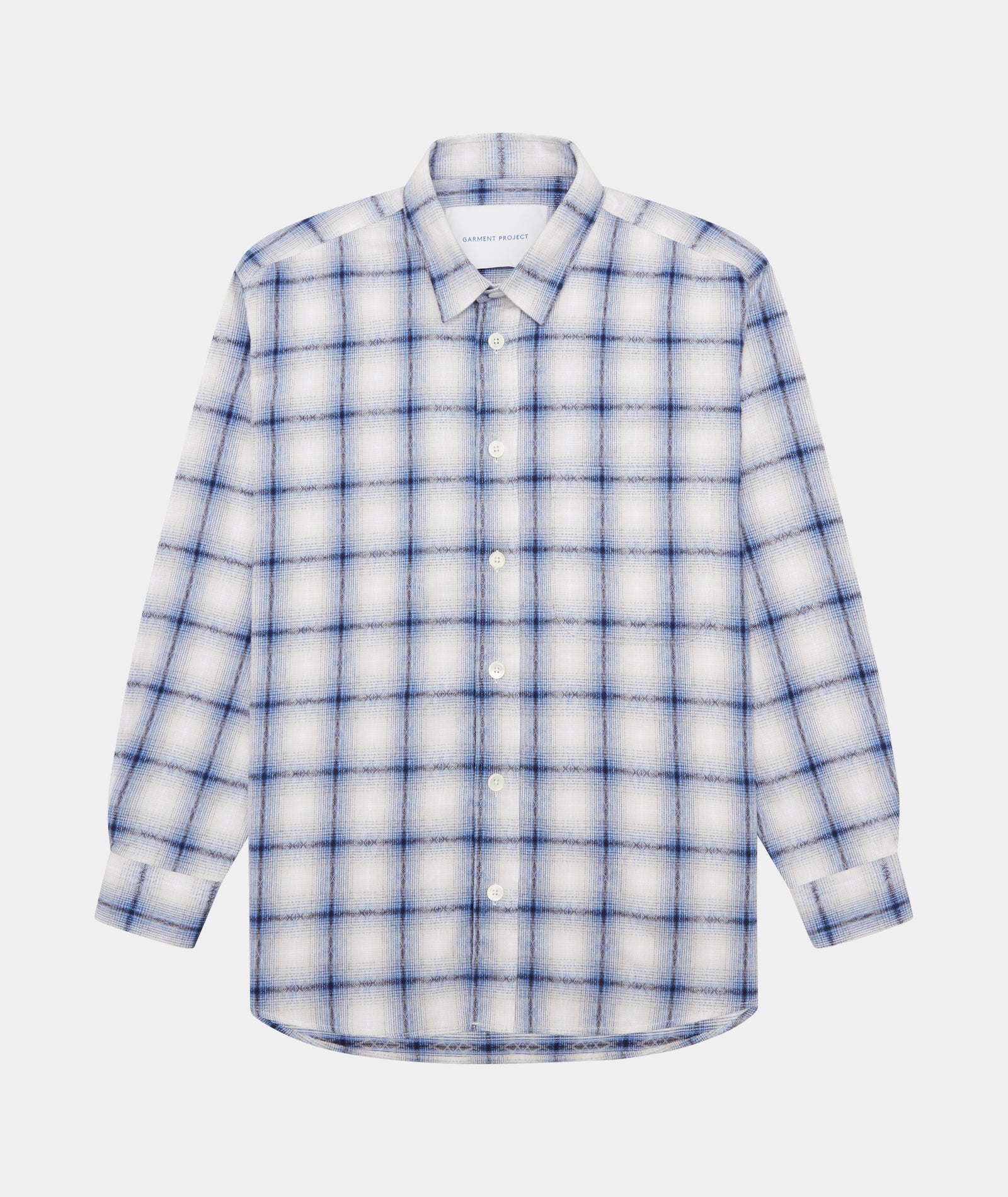 GARMENT PROJECT MAN Relaxed Long Sleeved Shirt - Blue Shirt 550 Blue