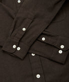 GARMENT PROJECT MAN Relaxed Long Sleeved Shirt - Dark Brown Shirt 800 Brown