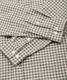 GARMENT PROJECT MAN Relaxed Long Sleeved Shirt - Grey/Beige Check Shirt 400 Grey