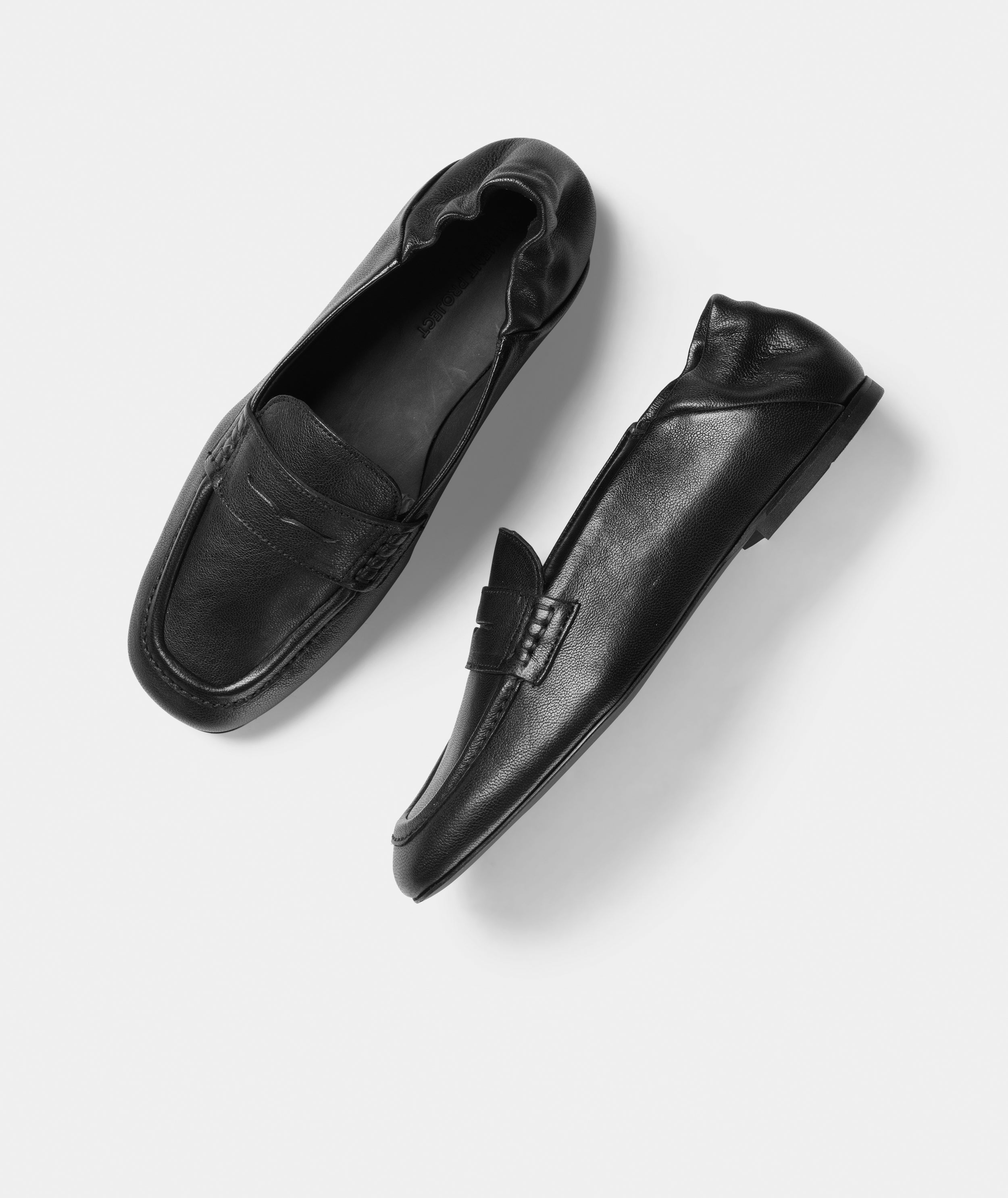 GARMENT PROJECT WMNS Robin - Black Leather Loafer 999 Black