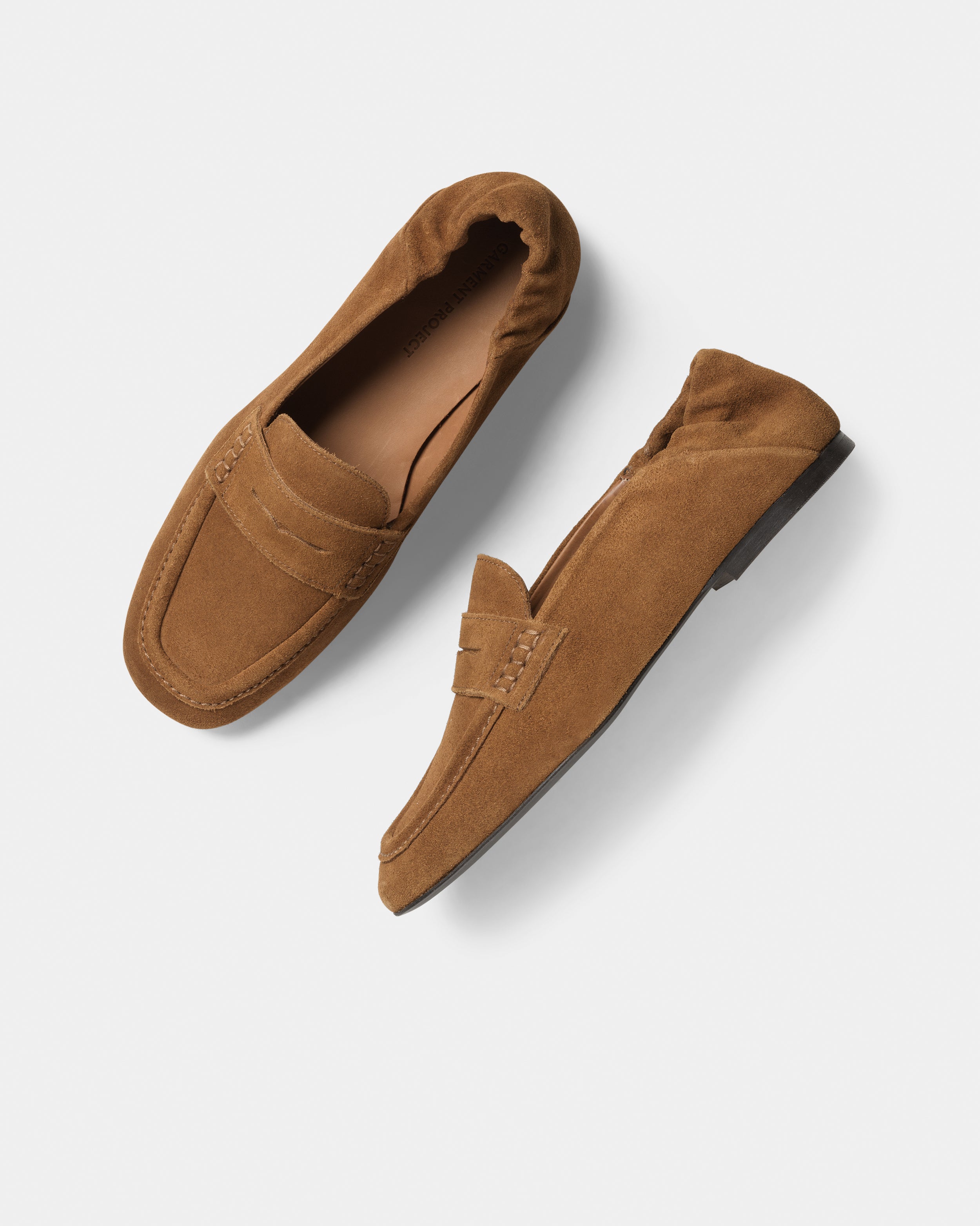 GARMENT PROJECT MAN Robin - Cognac Suede Loafer 650 Cognac