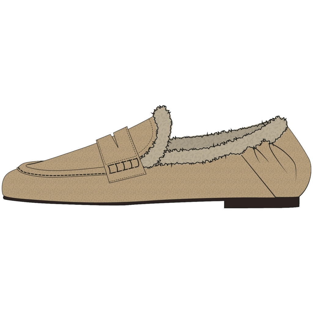 GARMENT PROJECT WMNS Robin - Earth Suede / Shearling Loafer 260 Earth