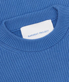 GARMENT PROJECT MAN Round Neck Knit - Blue Knit 550 Blue