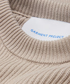 GARMENT PROJECT MAN Round Neck Knit - Light Grey Knit 410 Light Grey