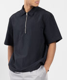 GARMENT PROJECT MAN S/S Half Zip Shirt - Black Shirt 999 Black