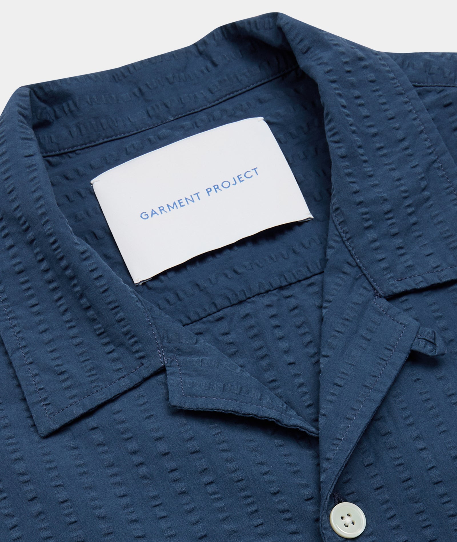 GARMENT PROJECT MAN S/S Utility Shirt - Washed Blue Shirt 550 Blue