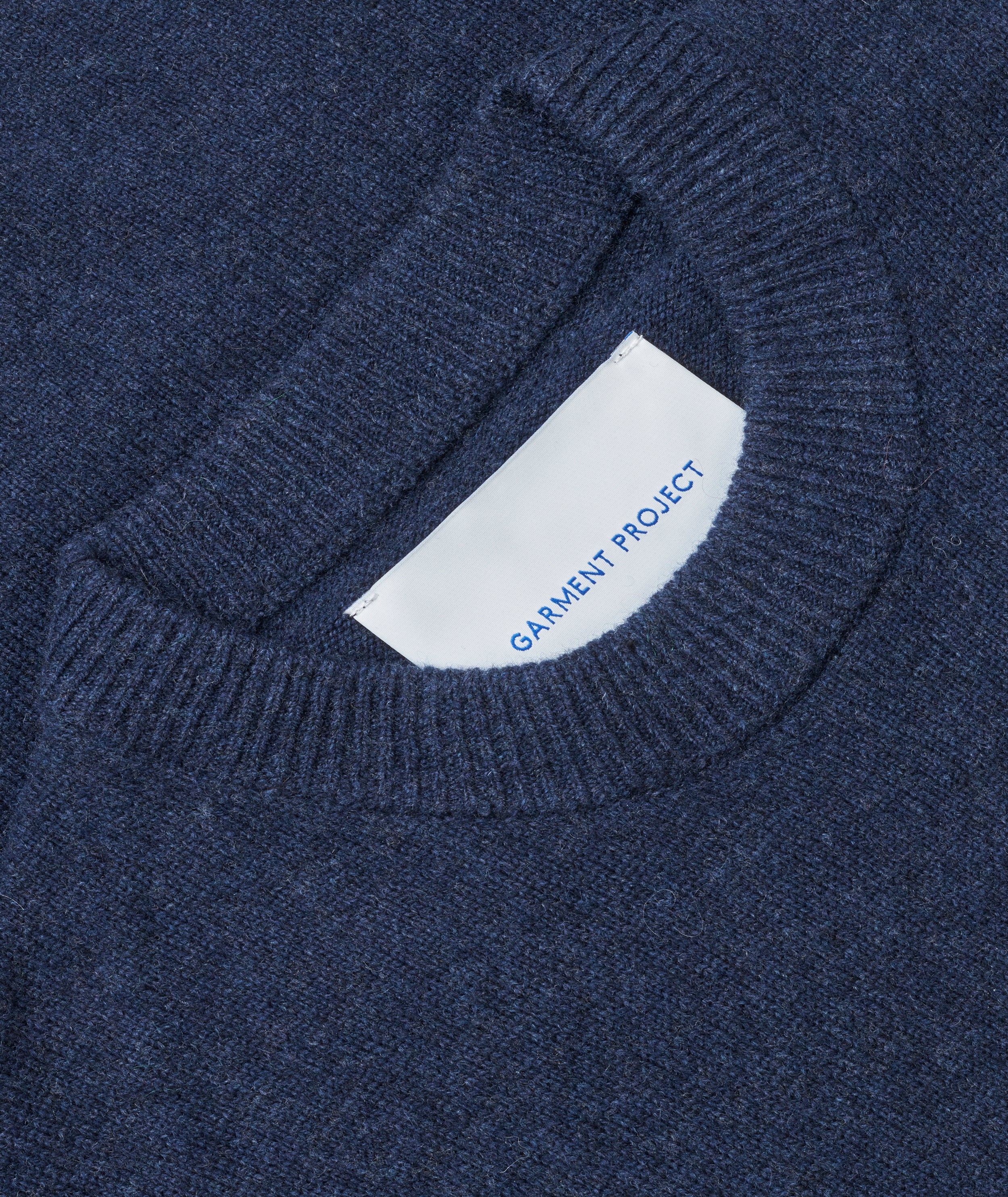 GARMENT PROJECT MAN Samuel - Navy Melange Knit 500 Navy