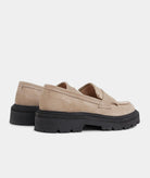 GARMENT PROJECT WMNS Spike Loafer - Taupe Suede Slip-on 140 Taupe