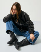GARMENT PROJECT WMNS Tali Boot - Black Tumbled Leather Boots 999 Black