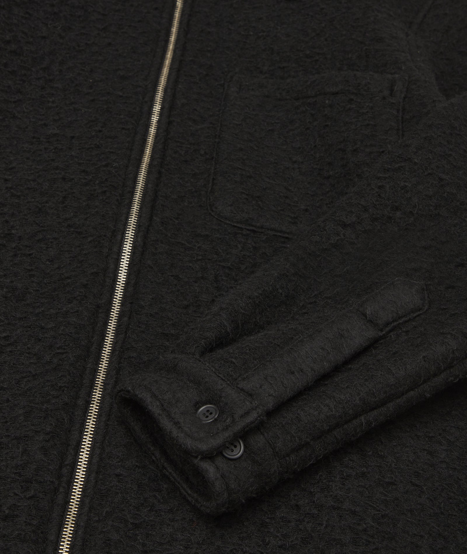 GARMENT PROJECT MAN Teddy Unlined Jacket - Black Jacket 999 Black