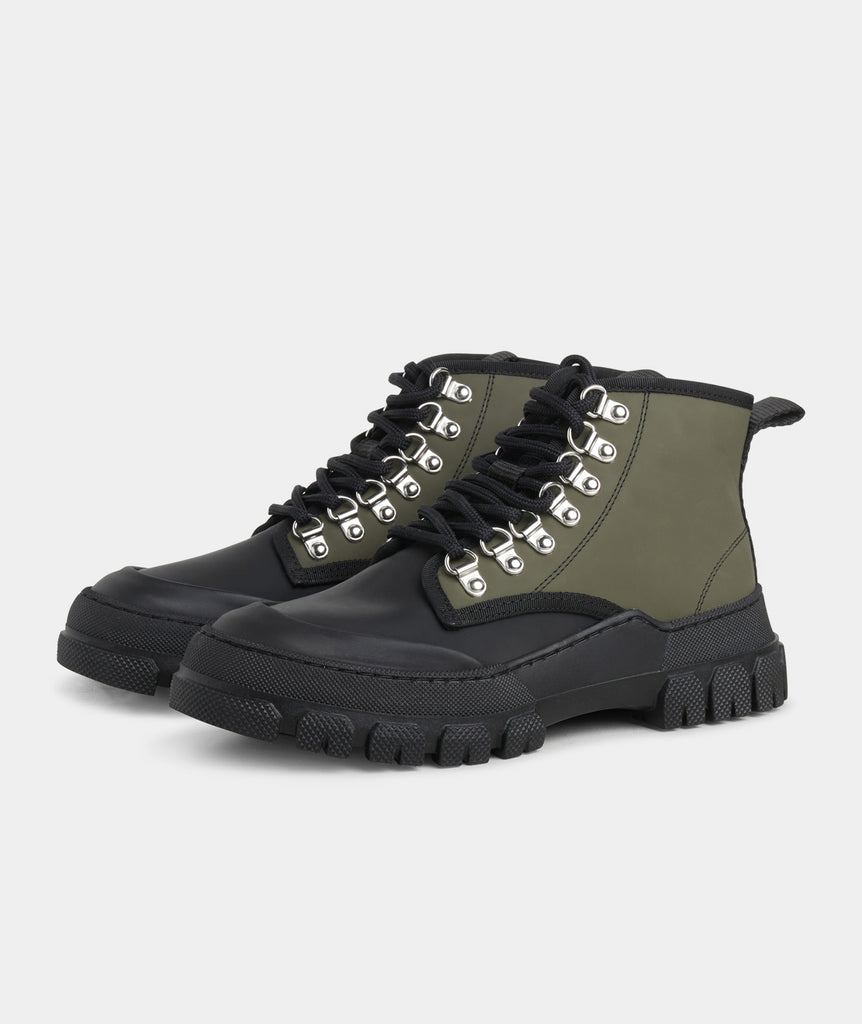 GARMENT PROJECT WMNS Twig High - Army Rubberised Leather Mid Cut 240 Army