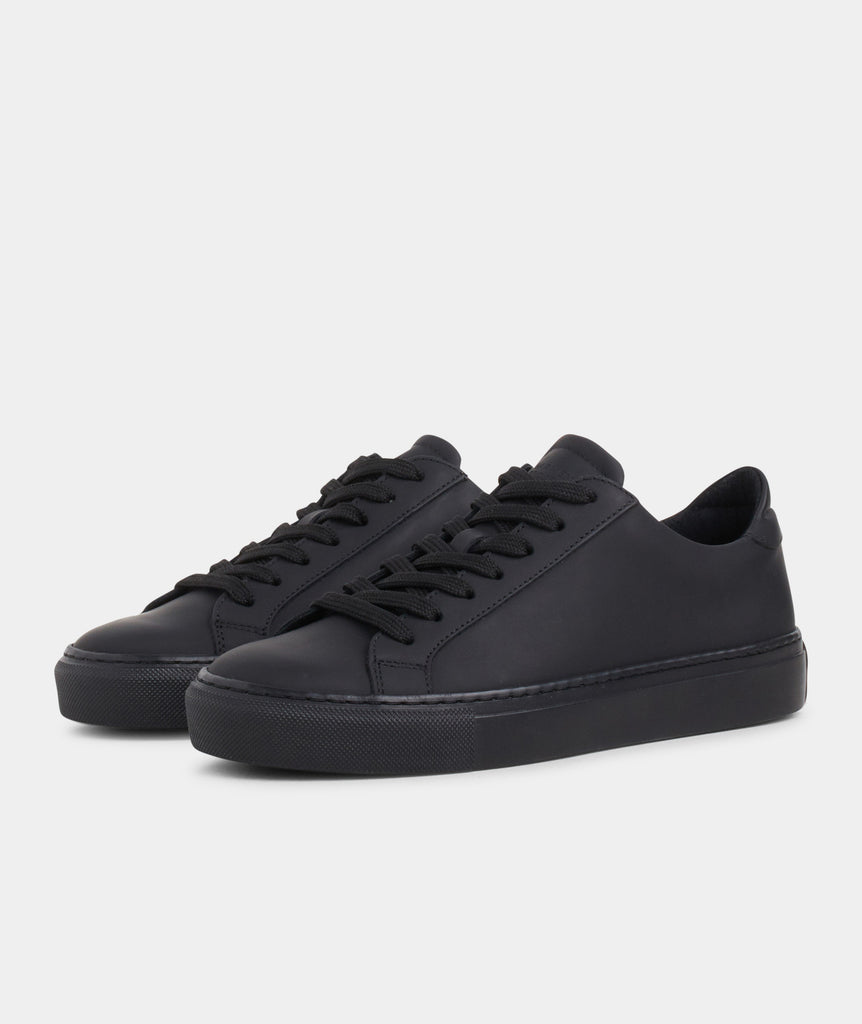 GARMENT PROJECT WMNS Type - Black Rubberised Leather Shoes 999 Black
