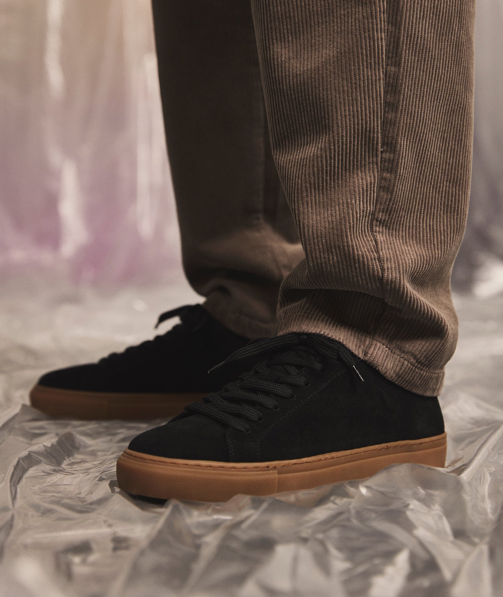 Type Black Suede Gum DK Garment Project