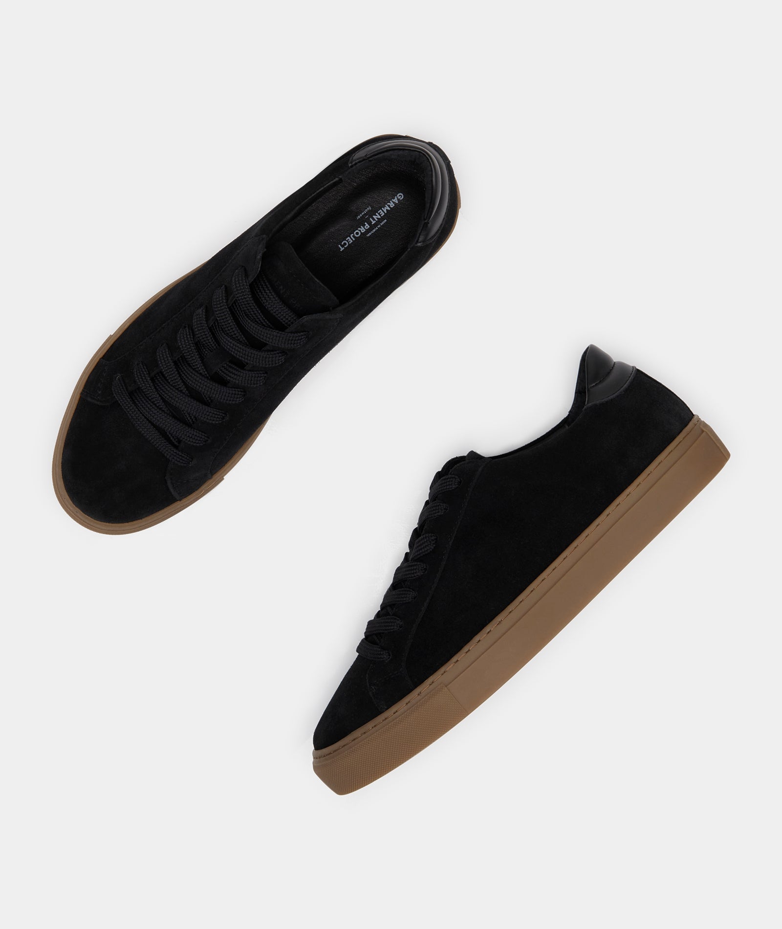 GARMENT PROJECT MAN Type - Black Suede / Gum Sneakers 999 Black