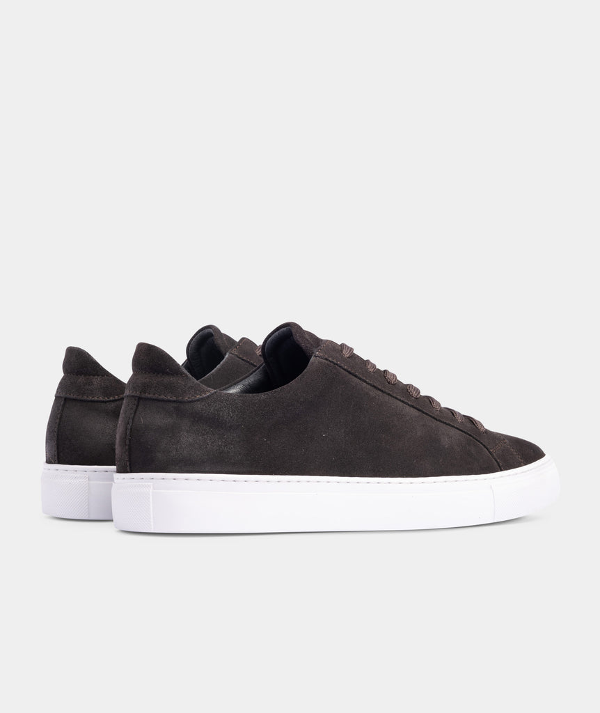 GARMENT PROJECT MAN Type - Charcoal Waxed Suede Sneakers 445 Charcoal
