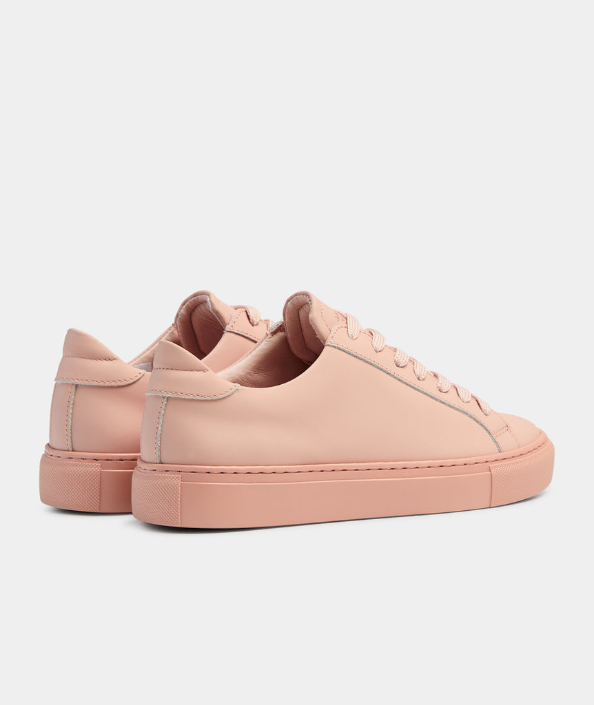 GARMENT PROJECT WMNS Type - Pink Rubberised Leather Sneakers 690 Pink
