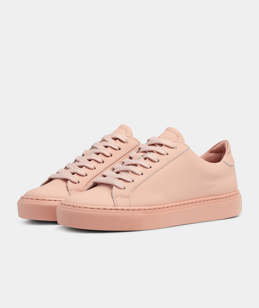GARMENT PROJECT WMNS Type - Pink Rubberised Leather Sneakers 690 Pink