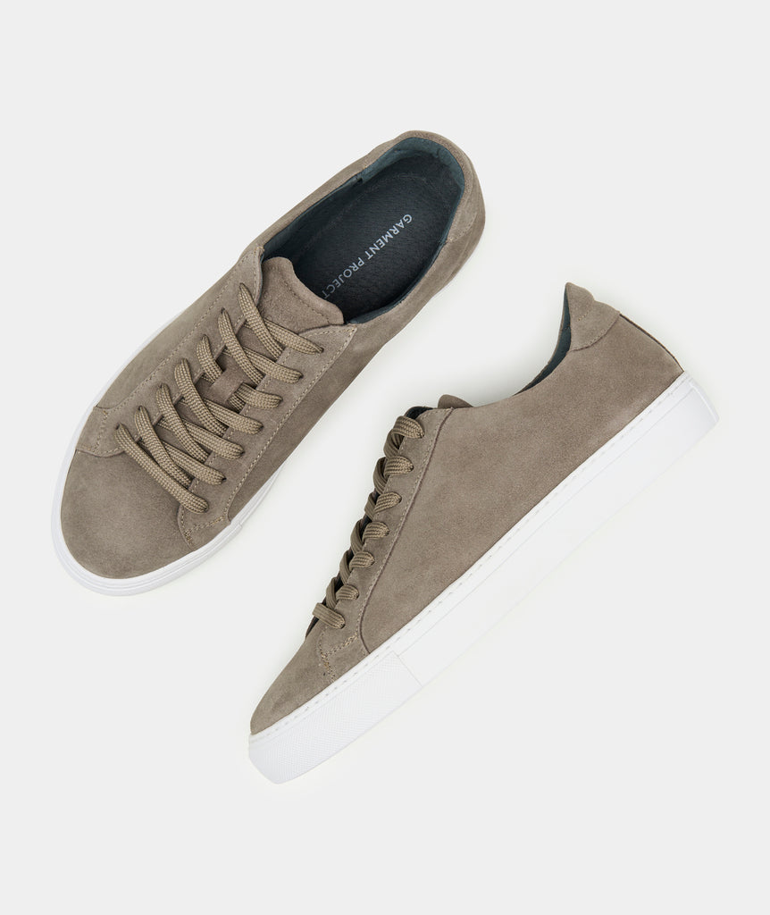 GARMENT PROJECT MAN Type - Stone Waxed Suede Sneakers Stone 113