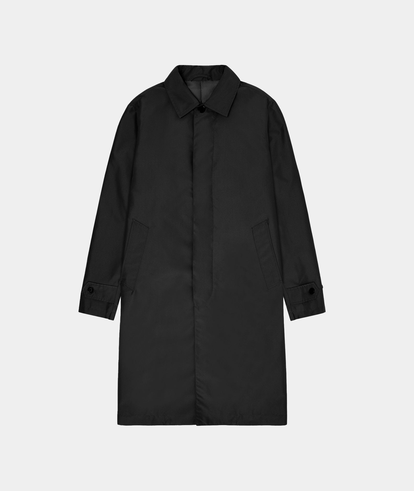 GARMENT PROJECT MAN Water Repellent Coat - Black Jacket 999 Black