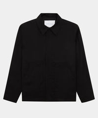 GARMENT PROJECT MAN Waxed Cotton Worker - Black Jacket 999 Black