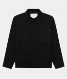 GARMENT PROJECT MAN Waxed Cotton Worker Jacket - Black Jacket 999 Black