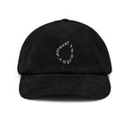 GARMENT PROJECT MAN Wobble Logo Corduroy Cap - Black Cap 999 Black