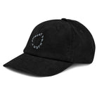 GARMENT PROJECT MAN Wobble Logo Corduroy Cap - Black Cap 999 Black