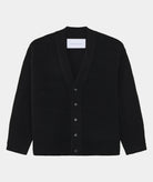GARMENT PROJECT MAN Wool Knit Cardigan - Black Knit 999 Black