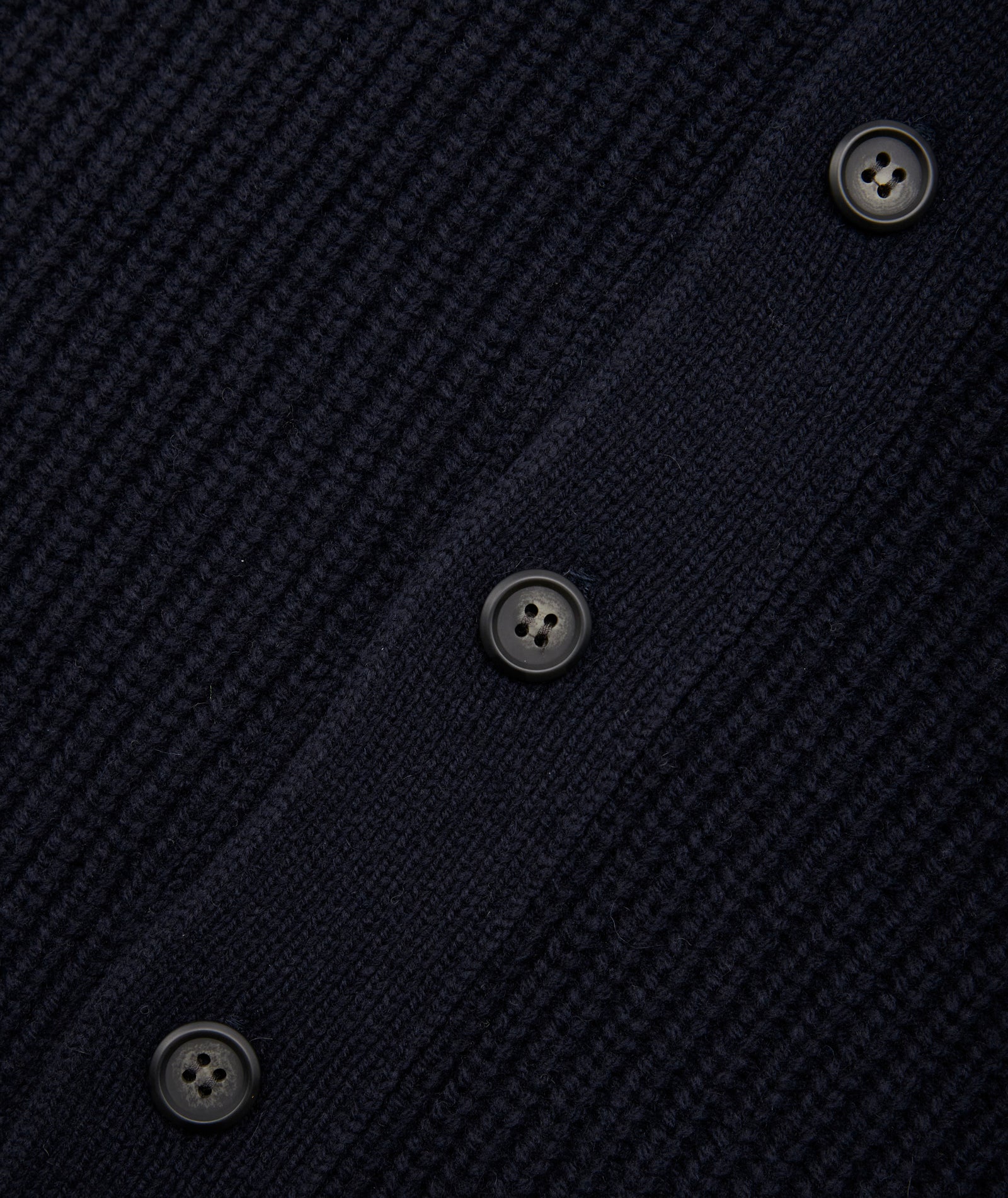 GARMENT PROJECT MAN Wool Knit Cardigan - Navy Knit 500 Navy