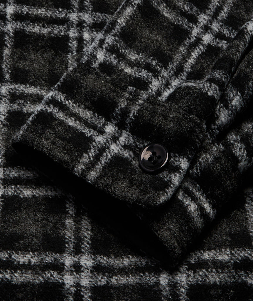 GARMENT PROJECT MAN Wool / Sherpa Jacket - Black Mix Jacket 999 Black