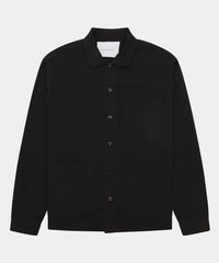 GARMENT PROJECT MAN Worker Jacket - Black Overshirt 999 Black