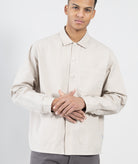 GARMENT PROJECT MAN Worker Jacket - Bone White Overshirt 111 Bone White