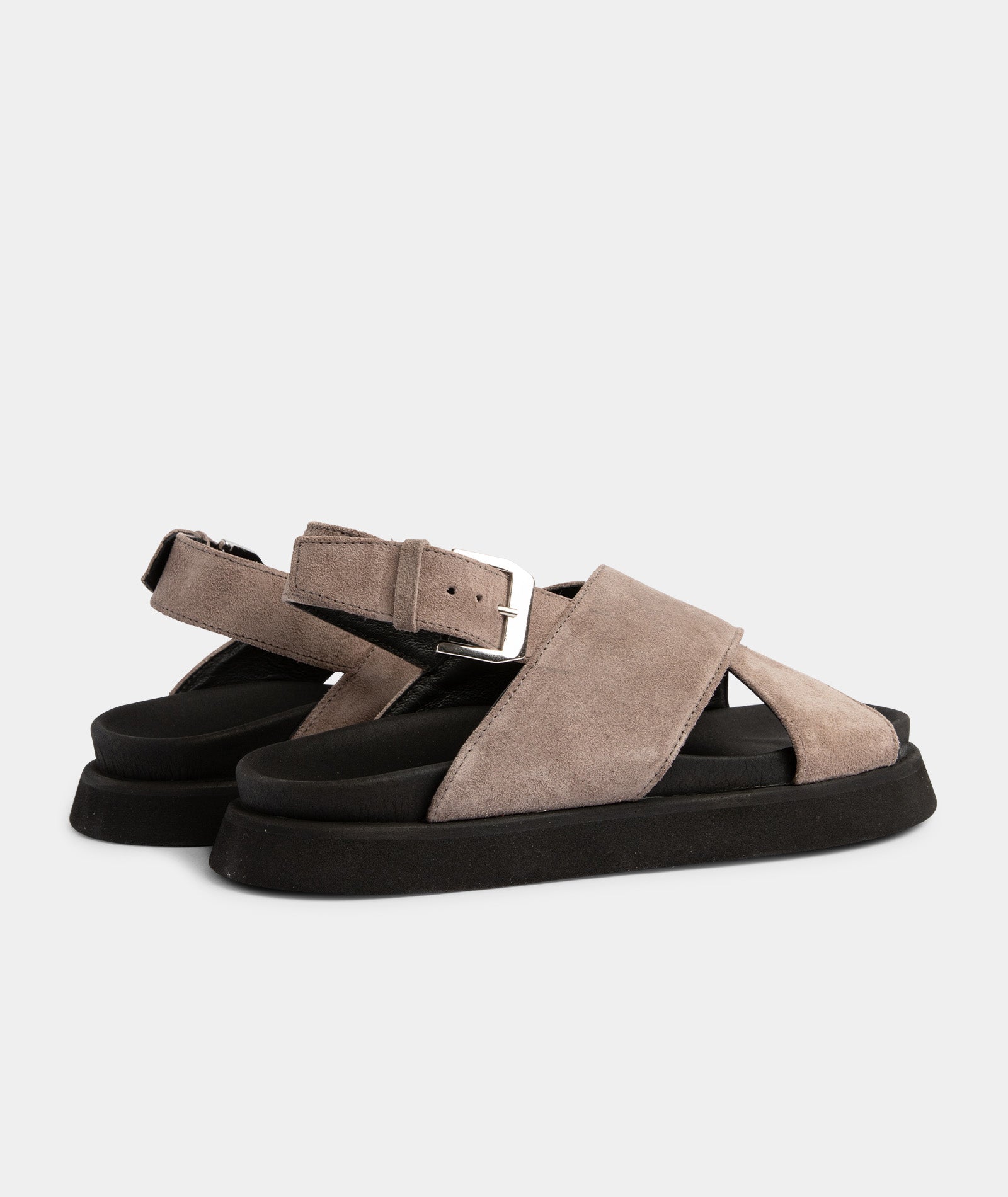 GARMENT PROJECT WMNS Yodi - Ardesia Suede Sandals 435 Ardesia