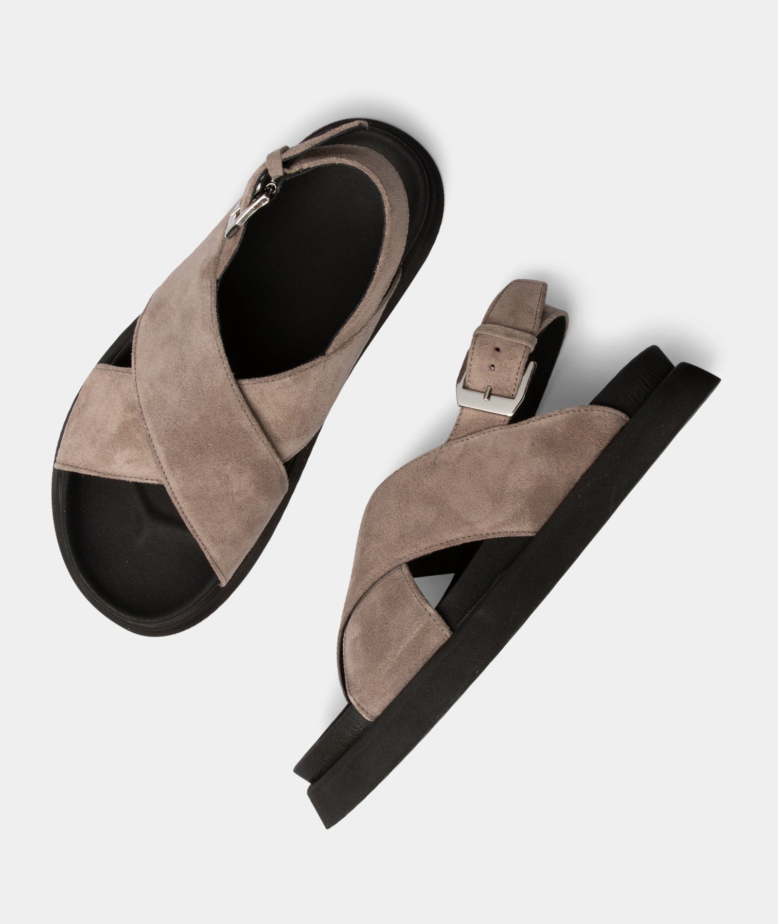 GARMENT PROJECT WMNS Yodi - Ardesia Suede Sandals 435 Ardesia