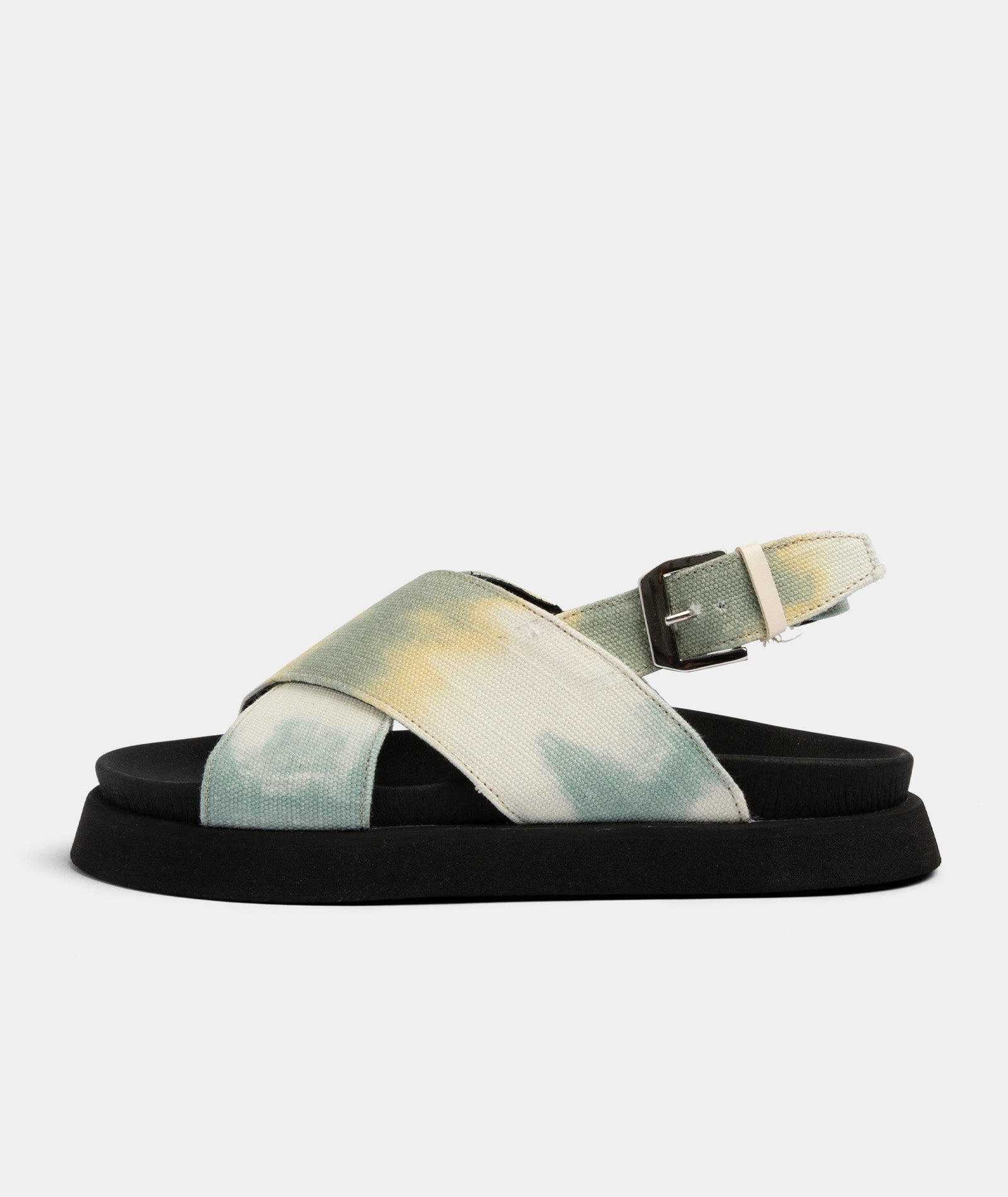 GARMENT PROJECT WMNS Yodi - Jade Tie Dye Canvas Sandals 243 Jade