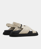 GARMENT PROJECT WMNS Yodi Stitched Sandal - Off White Leather Sandals 110 Off White