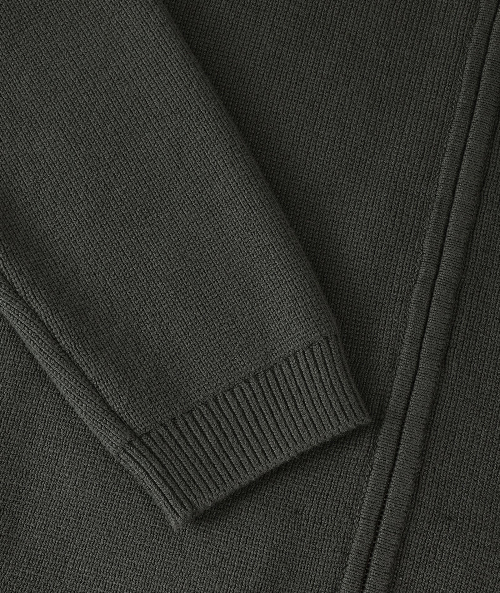 GARMENT PROJECT MAN Zipper Knit Cardigan - Bosco Knit 440 Bosco