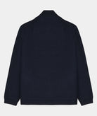 GARMENT PROJECT MAN Zipper Knit Cardigan - Navy Knit 500 Navy