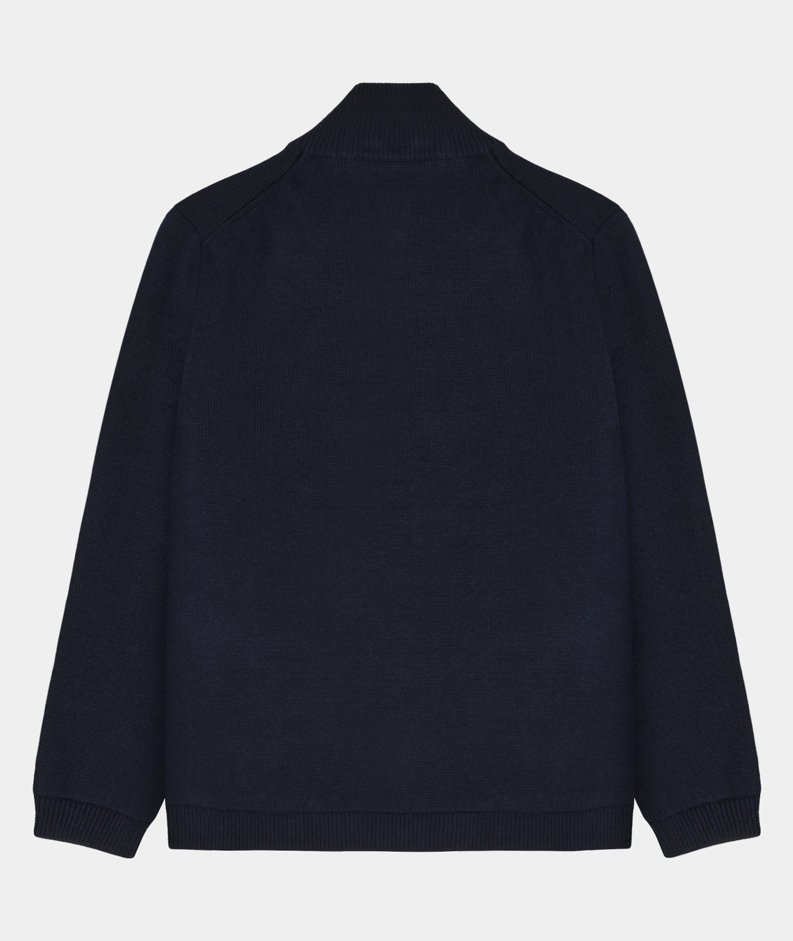 GARMENT PROJECT MAN Zipper Knit Cardigan - Navy Knit 500 Navy