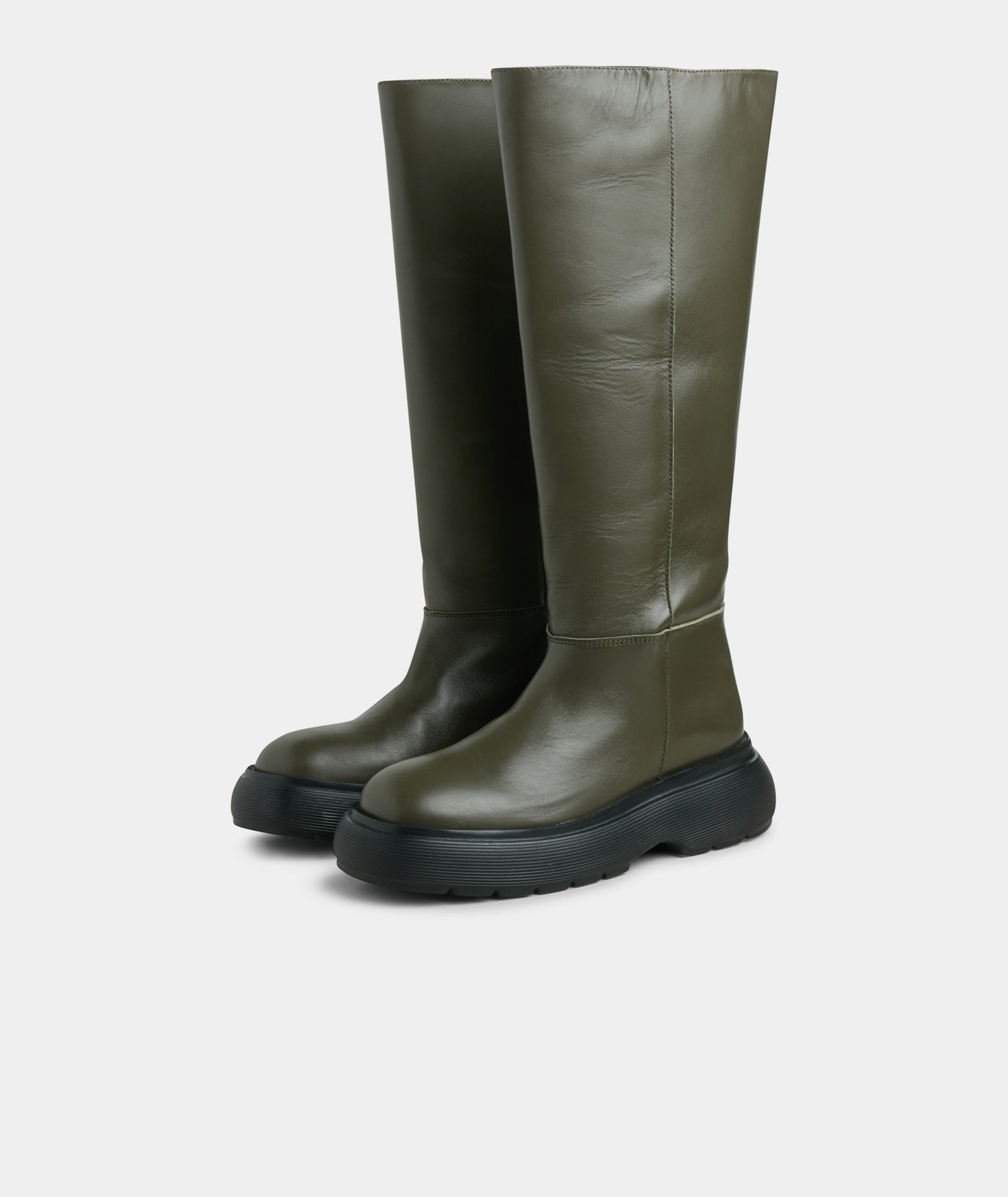 GARMENT PROJECT WMNS Cloud High Boot - Army Leather Boots 240 Army