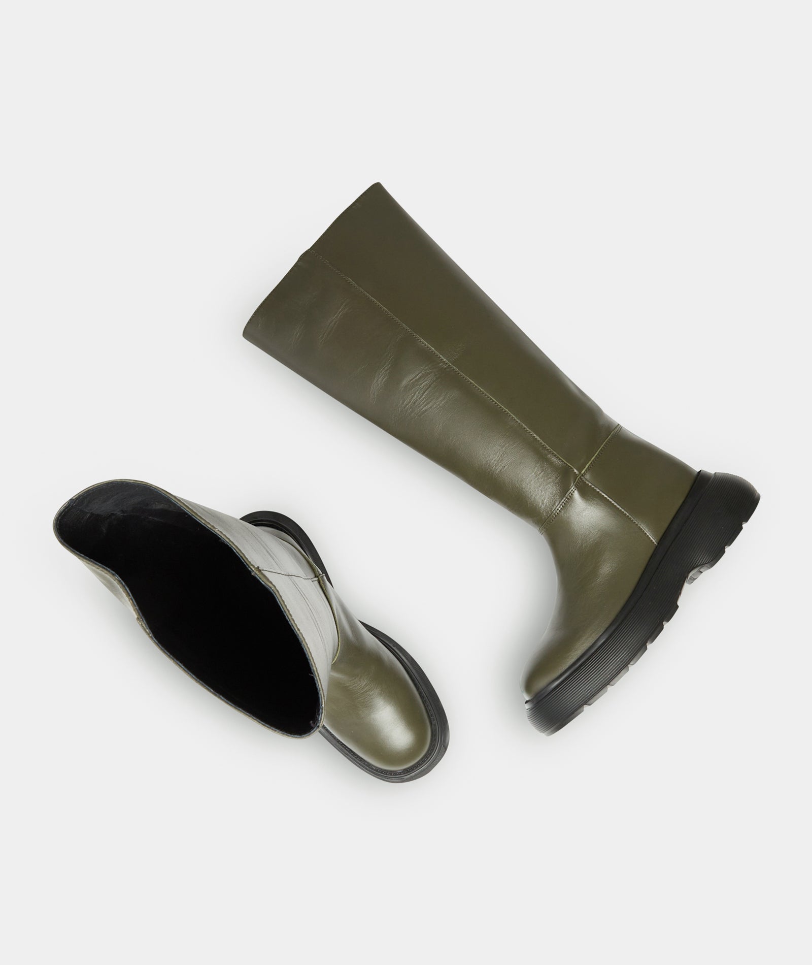 GARMENT PROJECT WMNS Cloud High Boot - Army Leather Boots 240 Army