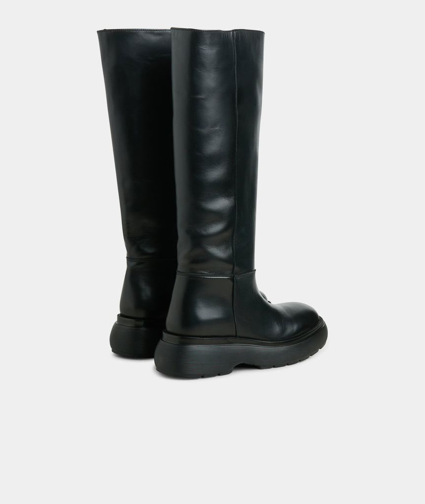 GARMENT PROJECT WMNS Cloud High Boot - Black Leather Boots 999 Black